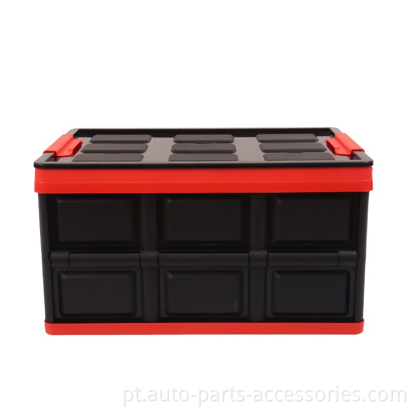 Construção para serviço pesado Holote robusta Organizador de caixa de armazenamento dobrável preto para carros